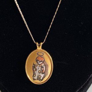 Vintage NE First Christmas Pendant